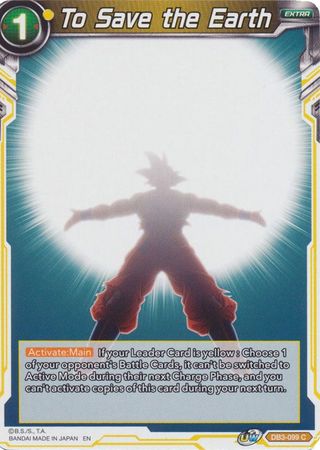 Para salvar la Tierra (DB3-099) [Fuerza gigante] 