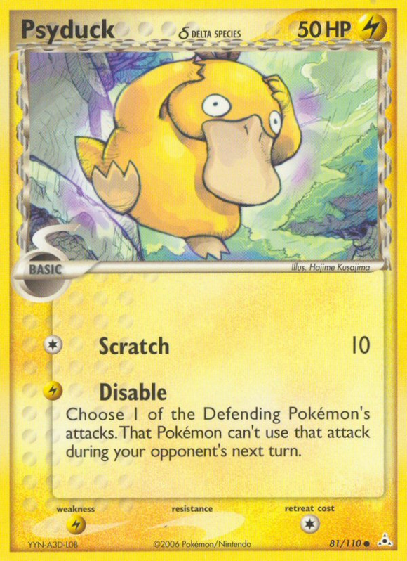 Psyduck (81/110) (especie Delta) [EX: Fantasmas de Holon] 
