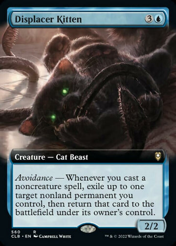 Gatito desplazador (ilustración ampliada) [Commander Legends: Battle for Baldur's Gate] 