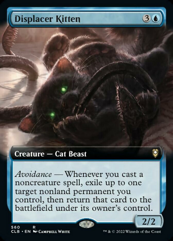 Gatito desplazador (ilustración ampliada) [Commander Legends: Battle for Baldur's Gate] 