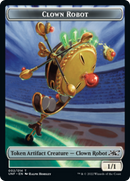 Clown Robot (002) // Food (011) Double-Sided Token [Unfinity Tokens]-1