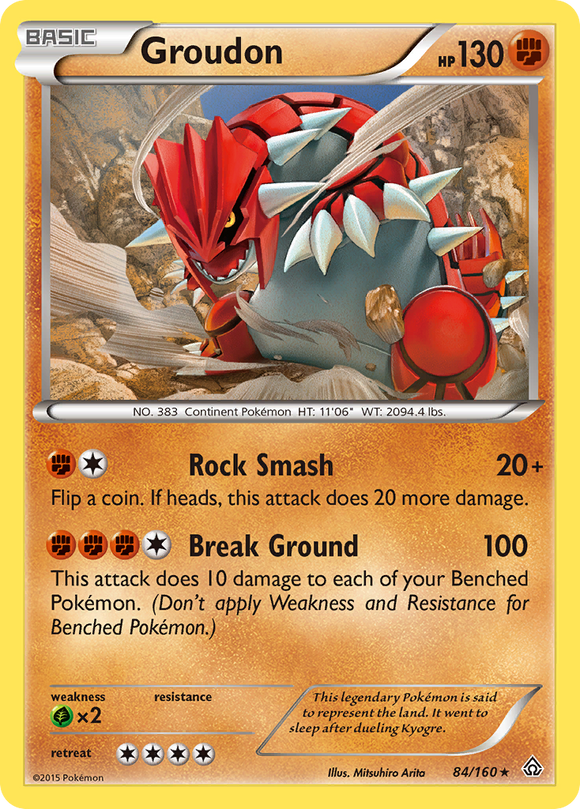 Groudon (84/160) [XY: Choque primigenio] 