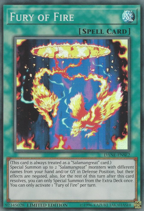 Furia de fuego [DANE-ENSE2] Súper rara 