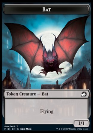 Clue // Bat Double-Sided Token [Innistrad: Midnight Hunt Tokens] - 0