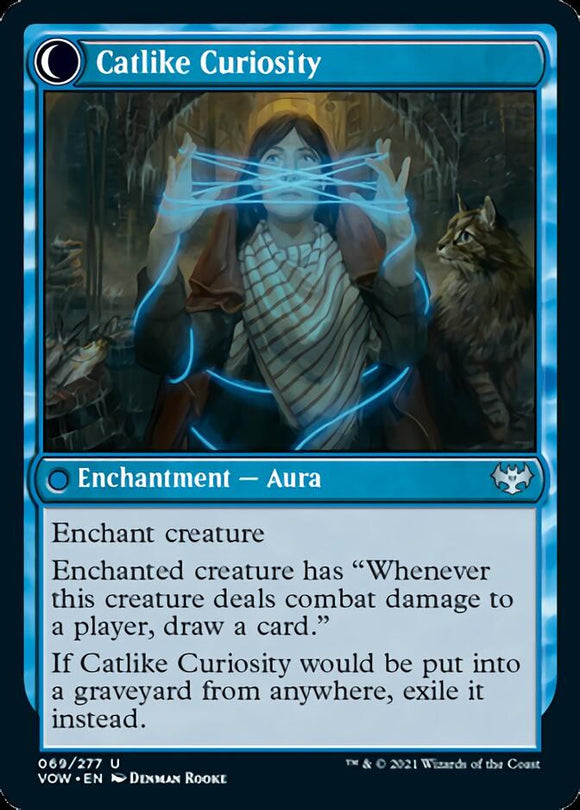 Catgeist travieso // Curiosidad felina [Innistrad: Crimson Vow] 