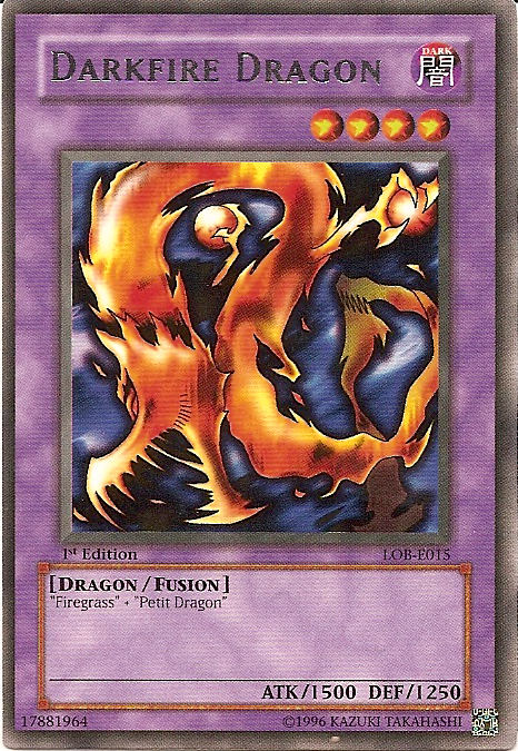 Dragón de fuego oscuro [LOB-E015] Raro 