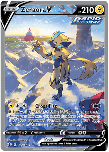 Zeraora V (166/198) [Espada y escudo: Reinado escalofriante] 