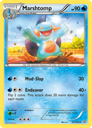 Marshtomp (34/160) [XY: Choque primigenio] 