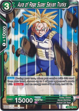 Aura de furia Super Saiyan Trunks (BT2-079) [Union Force] 