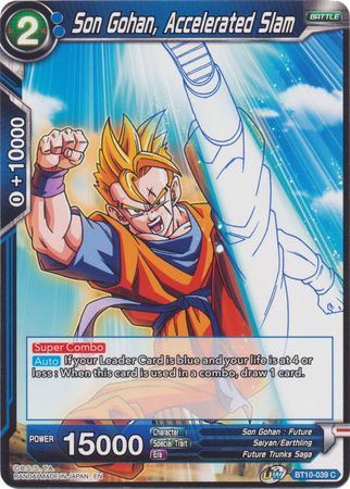 Son Gohan, Golpe acelerado (BT10-039) [El ascenso del guerrero al unísono] 