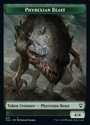 Phyrexian Beast // Wurm Double-Sided Token [Commander Legends: Battle for Baldur's Gate Tokens]-1