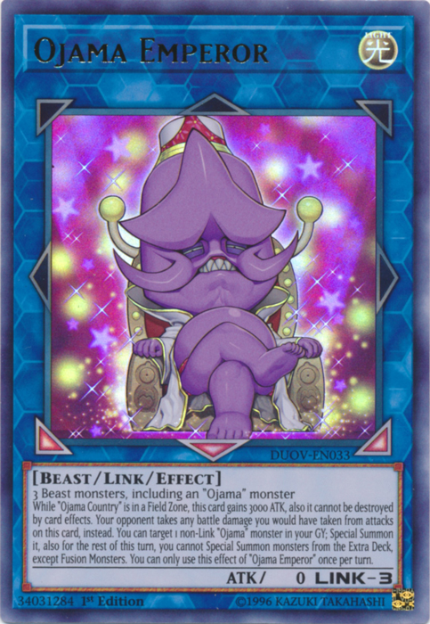 Emperador Ojama [DUOV-EN033] Ultra raro 