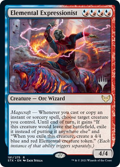 Expresionista elemental (paquete promocional) [Promociones de Strixhaven: School of Mages] 