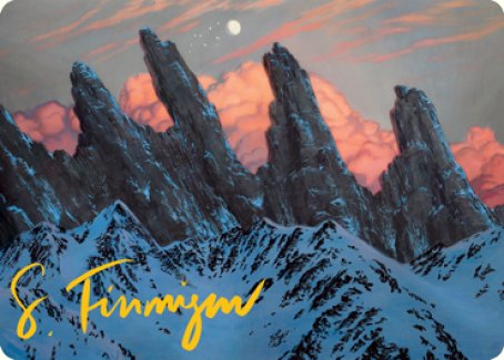 Tarjeta de arte de montaña (275) (firma estampada en dorado) [Serie de arte de Dungeons &amp; Dragons: Adventures in the Forgotten Realms] 