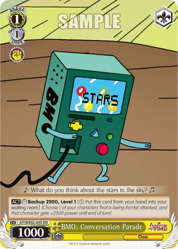 BMO: Desfile de conversaciones (AT/WX02-A05) (Promoción) [Hora de aventuras] 