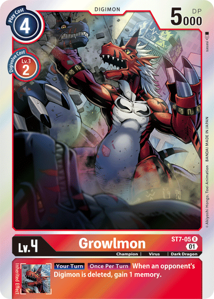 Growlmon [ST7-05] [Mazo inicial: Gallantmon]