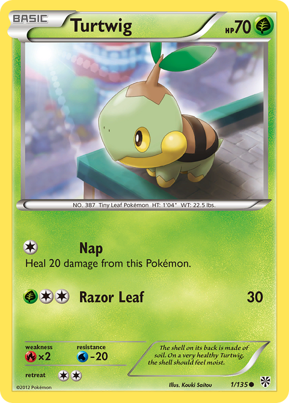 Turtwig (1/135) [Blanco y negro: Tormenta de plasma] 