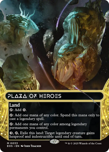Plaza of Heroes (0033) (Borderless) [Edge of Eternities: Stellar Sights]