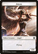 Ficha de doble cara de guerrero salamandra // Ángel [Fichas de leyendas de Commander] -1
