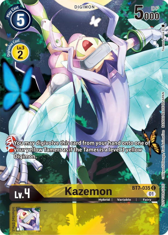 Kazemon [BT7-035] (Tarjeta Frontier del 2.º aniversario) [Promociones de Next Adventure] 