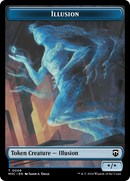 Illusion (Ripple Foil) // Servo Double-Sided Token [Modern Horizons 3 Commander Tokens]-1