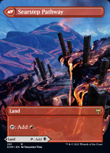 Blightstep Pathway // Searstep Pathway (Borderless Alternate Art) [Kaldheim] - 0