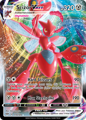 Scizor VMAX (119/189) [Espada y escudo: oscuridad en llamas] 