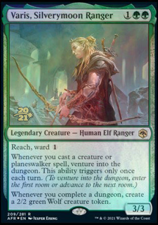 Varis, explorador de Luna Plateada [Promociones de prelanzamiento de Dungeons &amp; Dragons: Adventures in the Forgotten Realms] 