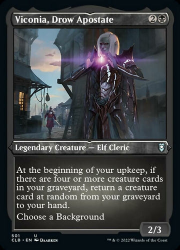Viconia, apóstata drow (grabado en lámina) [Commander Legends: Battle for Baldur's Gate] 