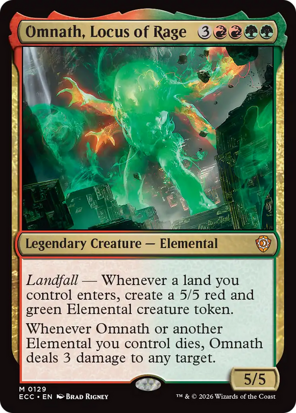 Omnath, Locus of Rage [Lorwyn Eclipsed Commander]