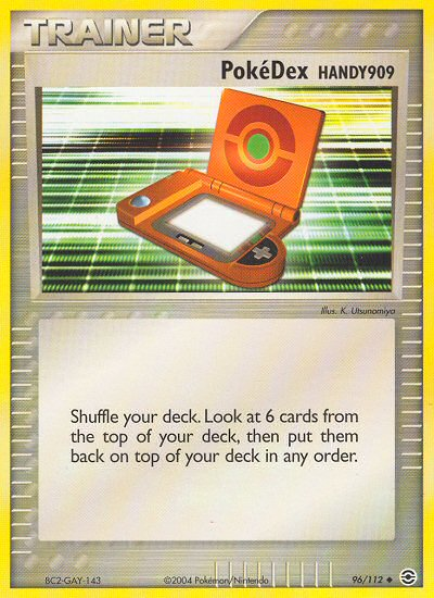 PokeDex HANDY909 (96/112) [EX: Rojo Fuego y Verde Hoja] 