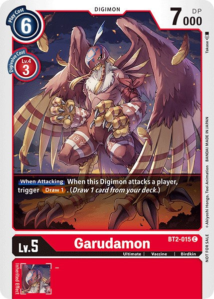 Garudamon [BT2-015] (Paquete oficial del torneo vol. 3) [Lanzamiento de promociones especiales] 
