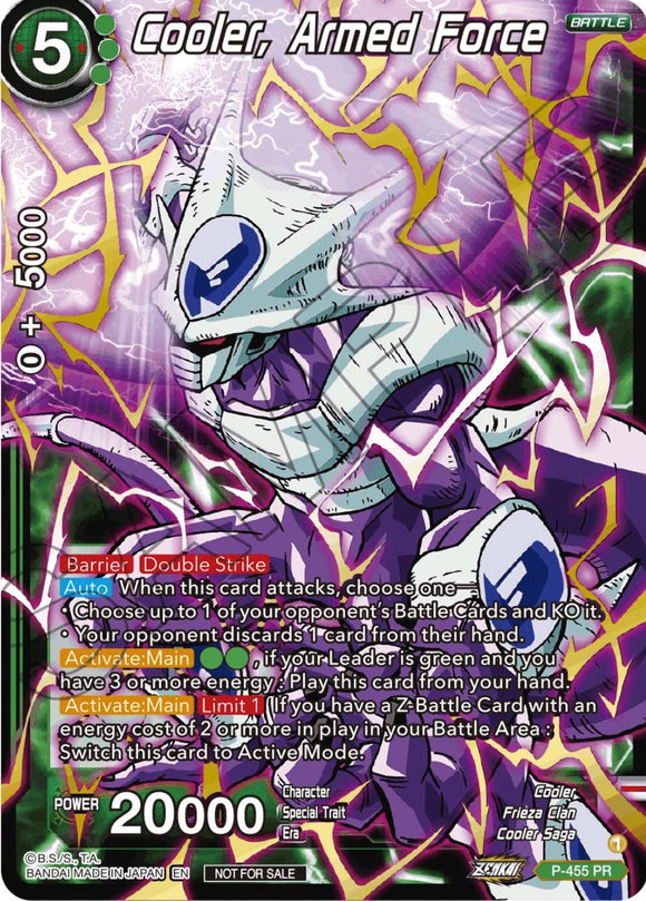 Cooler, Armed Force (Paquete de selección de campeonato 2023 vol. 1) (con sello dorado) (P-455) [Tarjetas de promoción de torneos] 