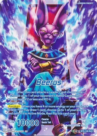 Beerus // Beerus, el dios de la destrucción regresa (BT9-126) [Universal Onslaught] 