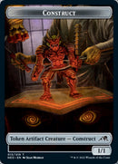 Samurai // Construct (015) Double-Sided Token [Kamigawa: Neon Dynasty Tokens]-2