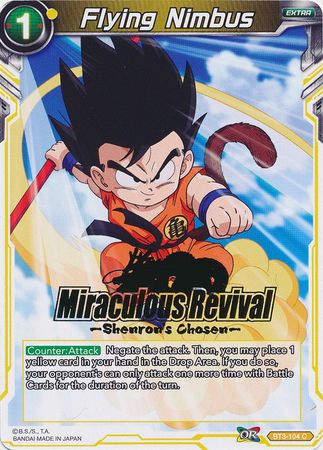 Nimbus volador (sello de Elegido de Shenron) (BT3-104) [Tarjetas de promoción de torneos] 