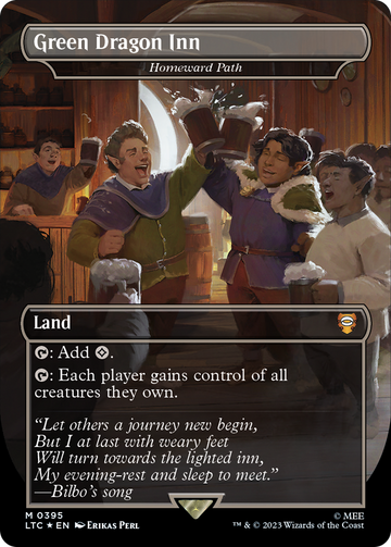 Green Dragon Inn - Homeward Path (Borderless) (Surge Foil Realms and Relics) [The Lord of the Rings: Tales of Middle-Earth Commander]