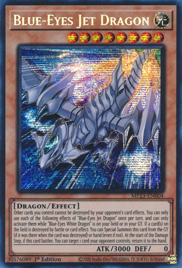 Dragón Jet de Ojos Azules [MP23-EN004] Prismático Secreto Raro 