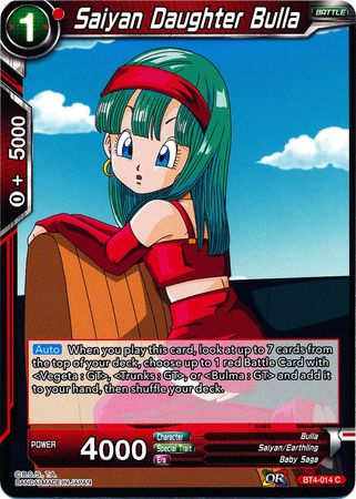 La hija de Saiyan, Bulla (BT4-014) [Guerra colosal] 