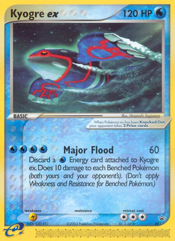 Kyogre ex (001) [Nintendo: promociones de Black Star] 