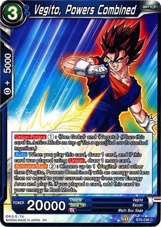 Vegito, poderes combinados (BT6-036) [Reyes Destructores] 
