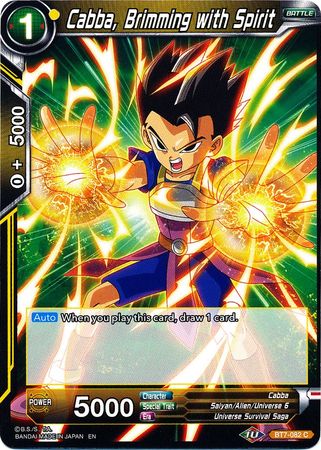 Cabba, rebosante de espíritu (BT7-082) [El asalto de los saiyajin] 