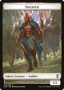 Bird (001) // Soldier Double-Sided Token [Kaldheim Commander Tokens]-2