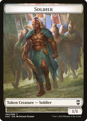 Bird (001) // Soldier Double-Sided Token [Kaldheim Commander Tokens] - 0
