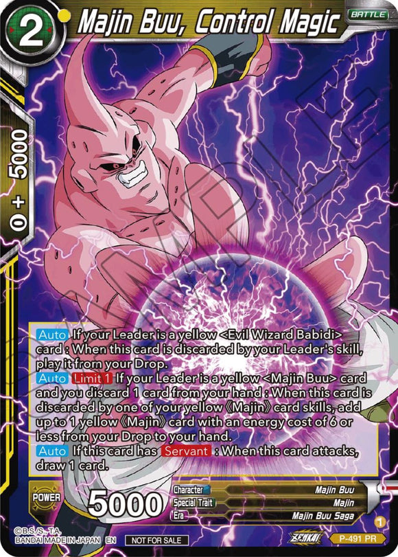 Majin Buu, Control Magic (Paquete de torneo de la serie Zenkai vol. 3) (P-491) [Tarjetas de promoción de torneo] 