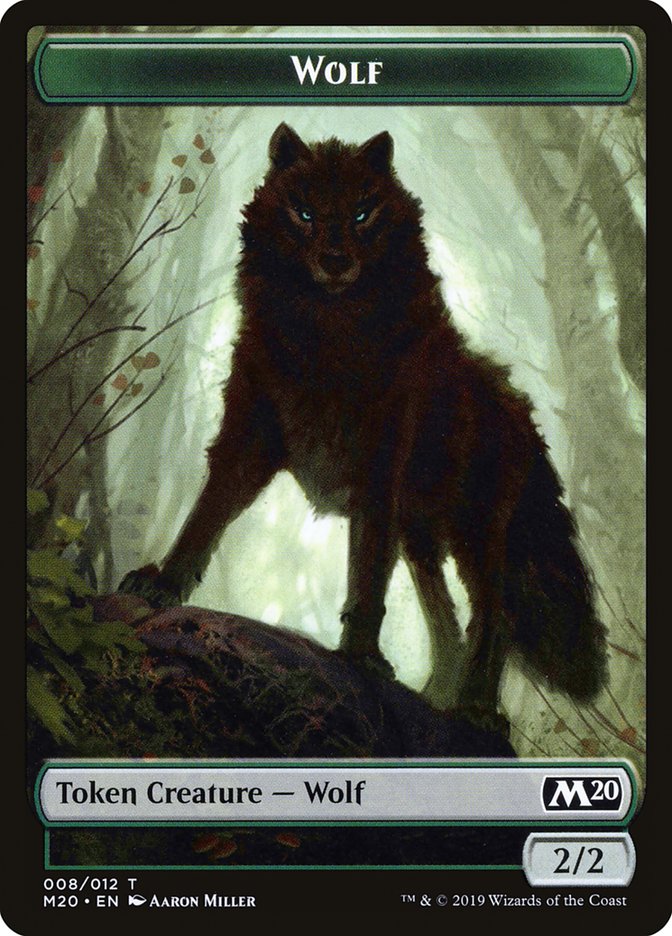 Zombie // Wolf Double-Sided Token [Game Night 2019 Tokens] - 0