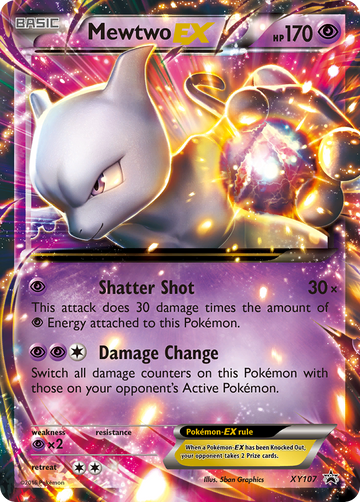 Mewtwo EX (XY107) [Promociones de XY: Black Star] 