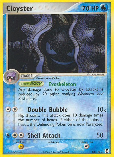 Cloyster (20/112) [EX: Rojo Fuego y Verde Hoja] 