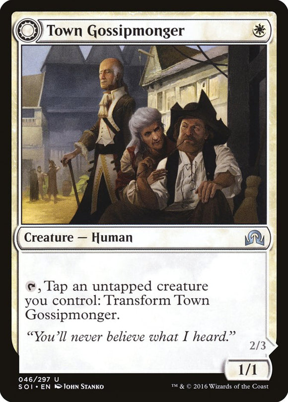 El chismoso del pueblo // La chusma incitada [Sombras sobre Innistrad] 