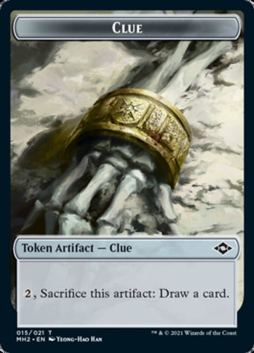 Beast // Clue (15) Double-Sided Token [Modern Horizons 2 Tokens] - 0